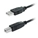 Black Hi-Speed USB A to B Cable male / Male - 10 ft