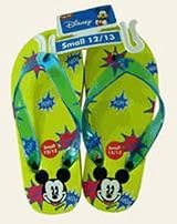 Disney Mickey Mouse Children's Yellow Sandals - Kids Mickey Sandals (Medium Sz 1/2)