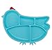 Innobaby Din Din Smart Silicone Suction Chicken Plate for Children, Blue