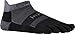 Injinji 2.0 Men's Run Midweight No Show Toesocks, Black/Gray, Medium