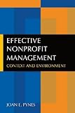 Effective Nonprofit Management: Context and Environment