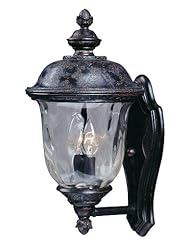 Home Improvement: Maxim Lighting 3422WGOB Carriage House DC 2-Light Straight Mount Outdoor 16-Inch Wall Lantern, Oriental Bronze Finish - Maxim Lighting
