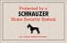 Protected by Schnauzers Schnauzer Home Security Designer Doormat
