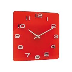 KARLSSON KA4400 Wanduhr Vintage Glas rot
