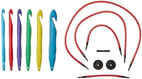 Love2Crochet Interchangeable Crochet Hook Set, USK 10.5/6.5mm-19/15mm by Love2Crochet