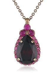 Sorrelli Teardrop Cut Crystal Pendant Necklace, 16.5"