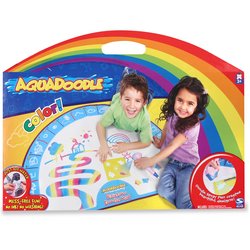 Childrens Toyshop  Toys : Spinmaster Aquadoodle Rainbow Colors Mat