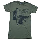 HALO "WE ARE IN YOUR BASE" Military Green Soft Cotton Tee Licensed