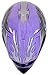 Youth Offroad Gear Combo Helmet Gloves Goggles DOT Motocross ATV Dirt Bike MX Motorcycle Purple - XL