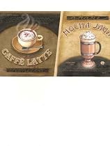 Mocha Java Cafe Latte Coffee Kitchen Wallpaper Border