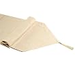 Handmade Elegant Tassled Table Runner In Ivory Cotton
