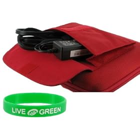 Toshiba Mini NB200 Series NB205-N313/P 10.1-Inch Netbook Cube Carrying Case - Red