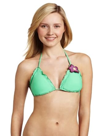 Bikini Lab Women's Pocket Full Of Sunflowers Triangle Bikini Lab Women's Pocket Full Of Sunflowers Triangle