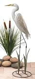 Standing Egret Garden Statue
