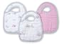 aden + anais 100-Percent Cotton Muslin Snap Bib, For The Birds, Pink, 1 Pack
