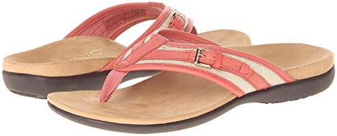 Orthaheel Vionic Marisa - Womens Leather Orthaheel Sandal Coral - 11