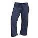 Navy Blue Solid color Lightweight Low Rise Flared Cotton Jersey Capris with tie cord waist. 5 Adult sizes