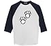 Dog Paws - Raglan 3/4 Sleeve T-Shirt
