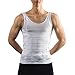 AGPTEK® Men Slimming Body Shaper Vest Shirt Lose Weight Underwears - M White