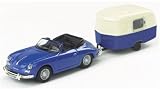 Review Schuco 21755 / Schuco 21755 Porsche356 Cabrio+Wohnwagen
