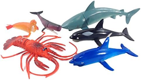 Large Sea Life Ocean Creatures - (6 Pieces)