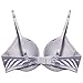 Ekouaer Women's Satin Demi Minimizer Underwire Bra Sexy Everyday Bra Gray
