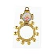 Finger Ring Rosary - Divino Child with Gold Tone - MADE IN ITALY Finger Ring Rosary - Divino Child with Gold Tone - MADE IN ITALY