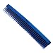 Denman Three Row Hair Comb For Mousse Gel & Back Combing - Blue