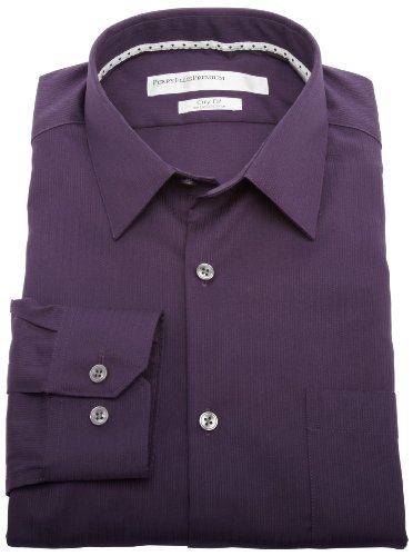 Perry Ellis Men's Premium Non Iron Textured Solid City Fit Shirt