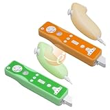 Green & Orange Skin Cover For Nintendo Wii Remote + Nunchuck, 4 Pack