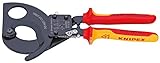 クニペックス KNIPEX 9536-280 絶縁ケーブルカッター 1000V(ラチェット式