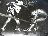 JAKE LAMOTTA AUTOGRAPHED BOXING 16X20 KNOCKS RAY ROBINSON OUTTA RING (BOXING)