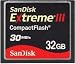 SanDisk 32GB Extreme III Compact Flash Card (Retail Package, SDCFX3-032G-A31)