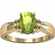 14K Yellow Gold Peridot Ring