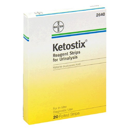 Ketostix Reagent Strips for Urinalysis, 20 Foiled Strips (Pack of 3)