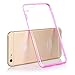 6 Case, iPhone 6 Case, SGM (TM) [Slim Hybrid] Case for iphone 6 4.7 [Clear Case] - iPhone 6 Bumper Case - With SGM (TM) Microfiber Cleaning Cloth (Hot Pink)