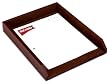 Mocha Leather Letter Tray