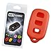 KeyGuardz Orange Rubber Keyless Entry Remote Key Fob Skin Cover Protector