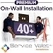 Service Valet Premium On-Wall TV Mounting and Installation for TVs 40-inches or Larger