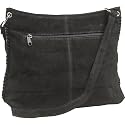 Maxam&reg; Brand Genuine Suede Leather Ladies' Shoulder Bag