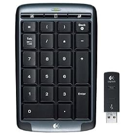 Logitech Cordless Number Pad - Wireless Numeric Keypad for All Apple iBook, MacBook, Pro, Air Laptop, Notebook, Netbook Computers