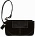 Women's Coach Wristlet Brown Mahogany Suede Leatherware