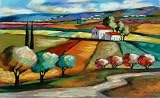 Valley of Treasures by Slava Brodinsky - 12 1/2 x 19 1/8 inches - Signed serigraph ed. 495