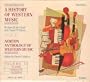 History of Western Music: Anthology of Western Music II