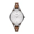 Fossil Damen-Armbanduhr XS Ladies Dress Analog Leder ES3060