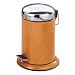 Wenko - 17904100 - Poubelle - Salle de Bain - 3 L - Retoro - Orange