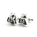 Black Silver Darth Vader Mask Helmet Dark Lord Sith Star Wars Men's Cufflinks