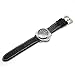 Ritche 22mm Watch Band Strap Italy Calf Leather Handmade Strap Fit for Military Watches for Panerai-black