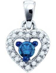 0.21CT BLUE DIAMOND FASHION PENDANT