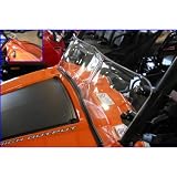 Extreme Metal Products EMP-10795 Cooter Brown Half Windshield For 2008-10 Polaris RZR by AIT
